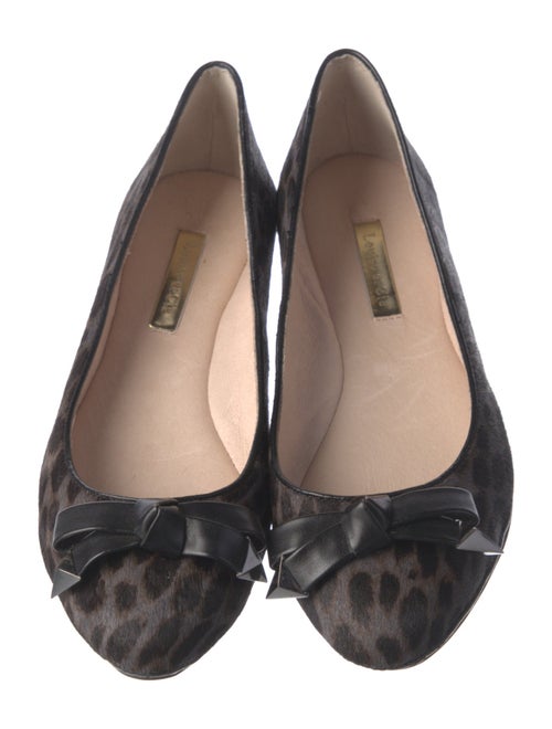 Louise et Cie Ponyhair Animal Print Ballet Flats