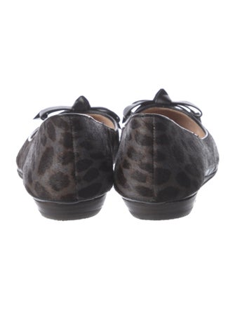 Louise et Cie Ponyhair Animal Print Ballet Flats