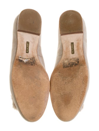 Louise et Cie Suede Pom-Pom Embellishments Flats