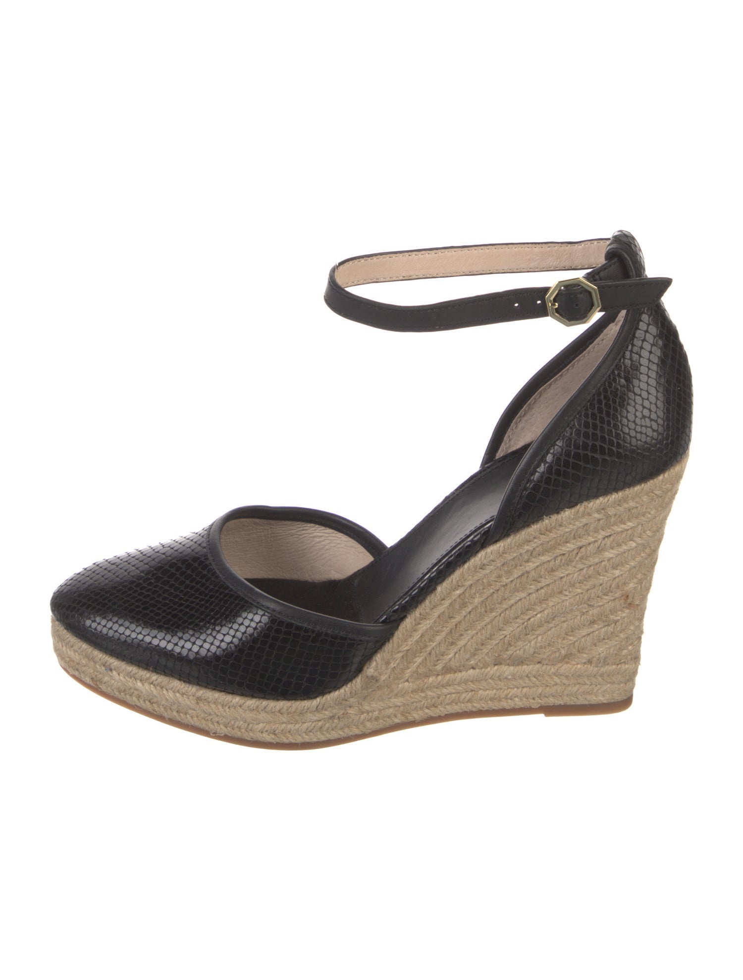 Louise et Cie Embossed Leather D'Orsay Pumps