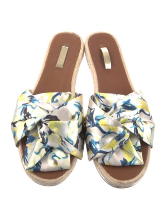 Louise et Cie Satin Printed Mules