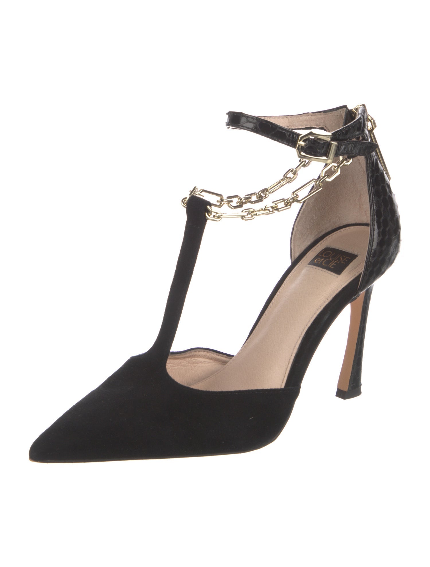 Louise et Cie Suede T-Strap Pumps