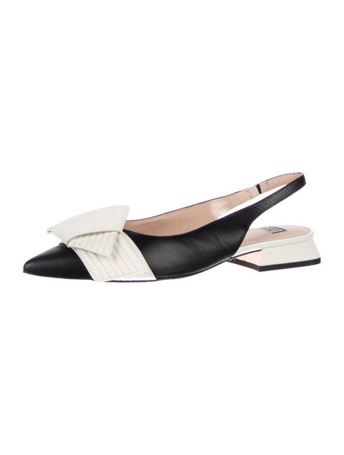 Louise et Cie Leather Colorblock Pattern Slingback Flats