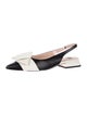 Louise et Cie Leather Colorblock Pattern Slingback Flats