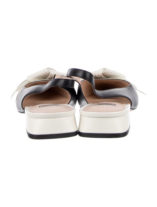 Louise et Cie Leather Colorblock Pattern Slingback Flats