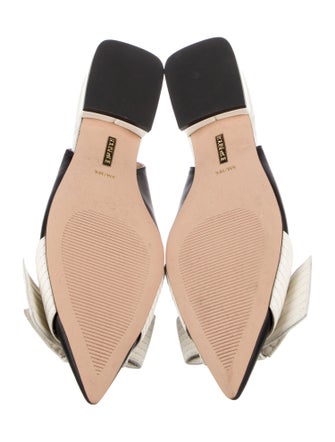 Louise et Cie Leather Colorblock Pattern Slingback Flats