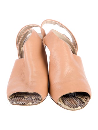 Louise et Cie Leather Animal Print Sandals