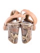 Louise et Cie Leather Animal Print Sandals