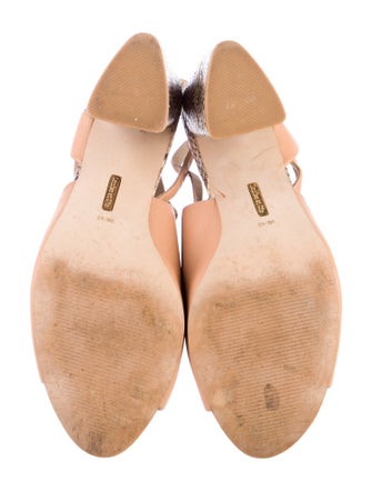 Louise et Cie Leather Animal Print Sandals