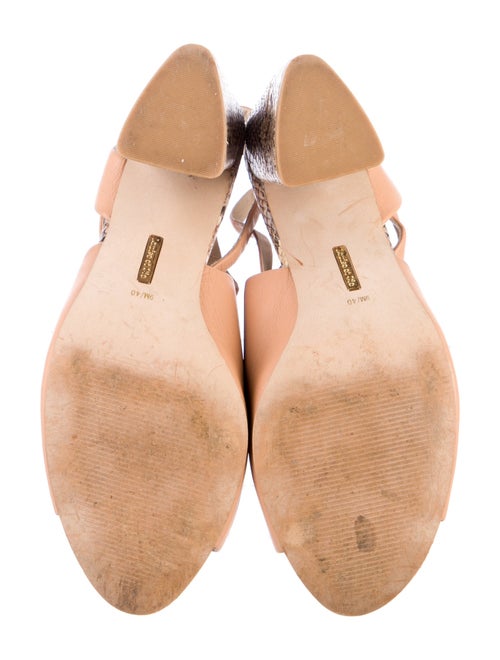 Louise et Cie Leather Animal Print Sandals