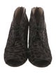 Louise et Cie Ponyhair Animal Print Lace-Up Boots