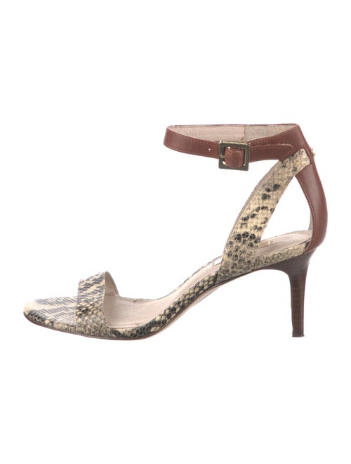 Louise et Cie Leather Animal Print Sandals