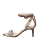 Louise et Cie Leather Animal Print Sandals