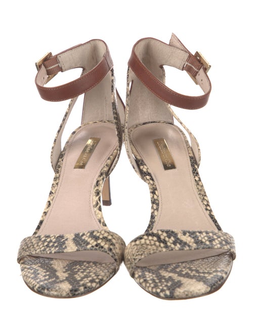 Louise et Cie Leather Animal Print Sandals
