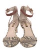 Louise et Cie Leather Animal Print Sandals