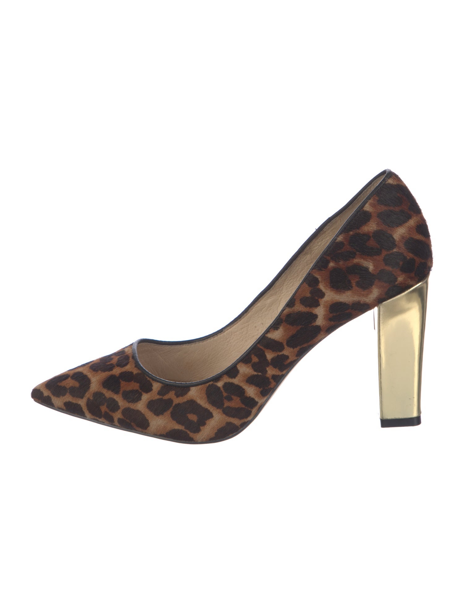 Louise et Cie Ponyhair Animal Print Pumps