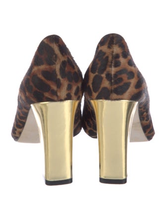 Louise et Cie Ponyhair Animal Print Pumps