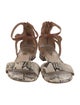 Louise et Cie Leather Animal Print Gladiator Sandals