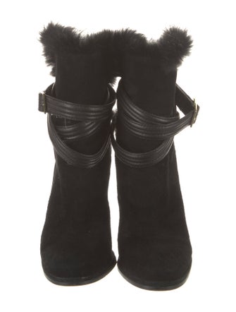 Louise et Cie Suede Fur Trim Boots