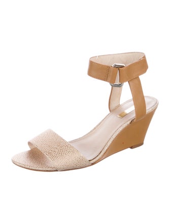 Louise et Cie Leather Colorblock Pattern Sandals