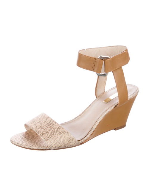 Louise et Cie Leather Colorblock Pattern Sandals