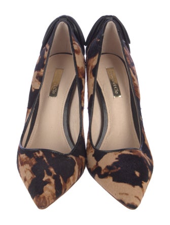 Louise et Cie Ponyhair Animal Print Pumps