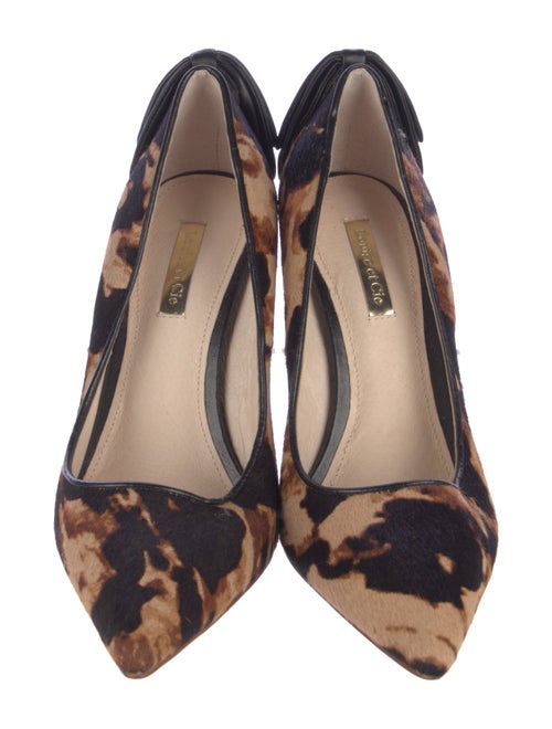 Louise et Cie Ponyhair Animal Print Pumps