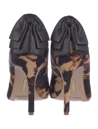 Louise et Cie Ponyhair Animal Print Pumps