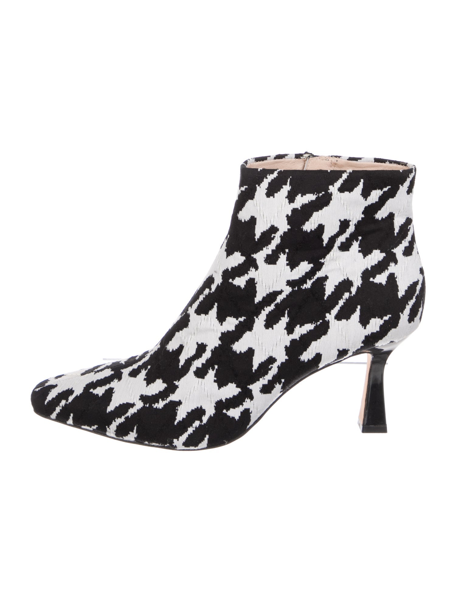 Louise et Cie Canvas Houndstooth Print Sock Boots