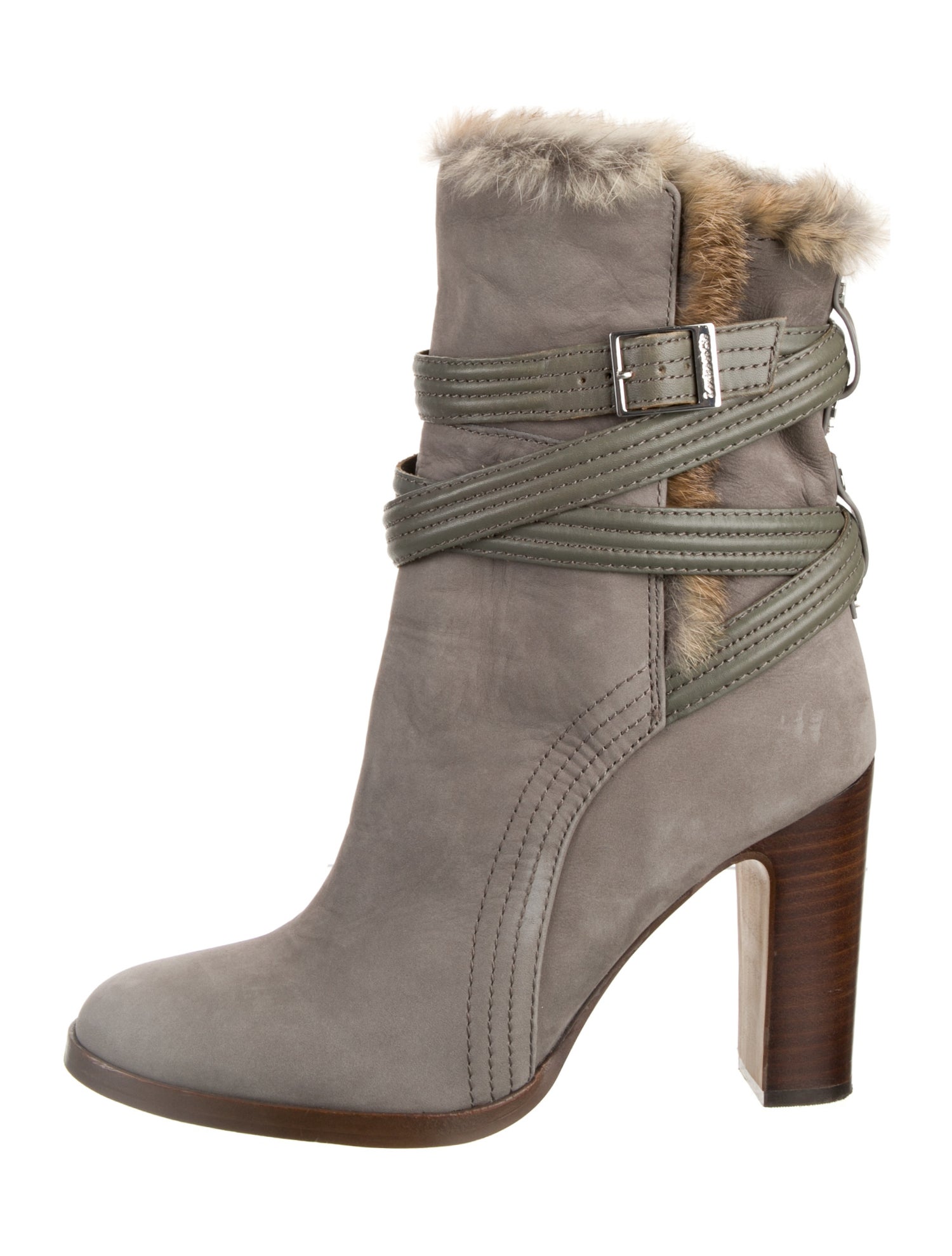 Louise et Cie Suede Fur Trim Boots
