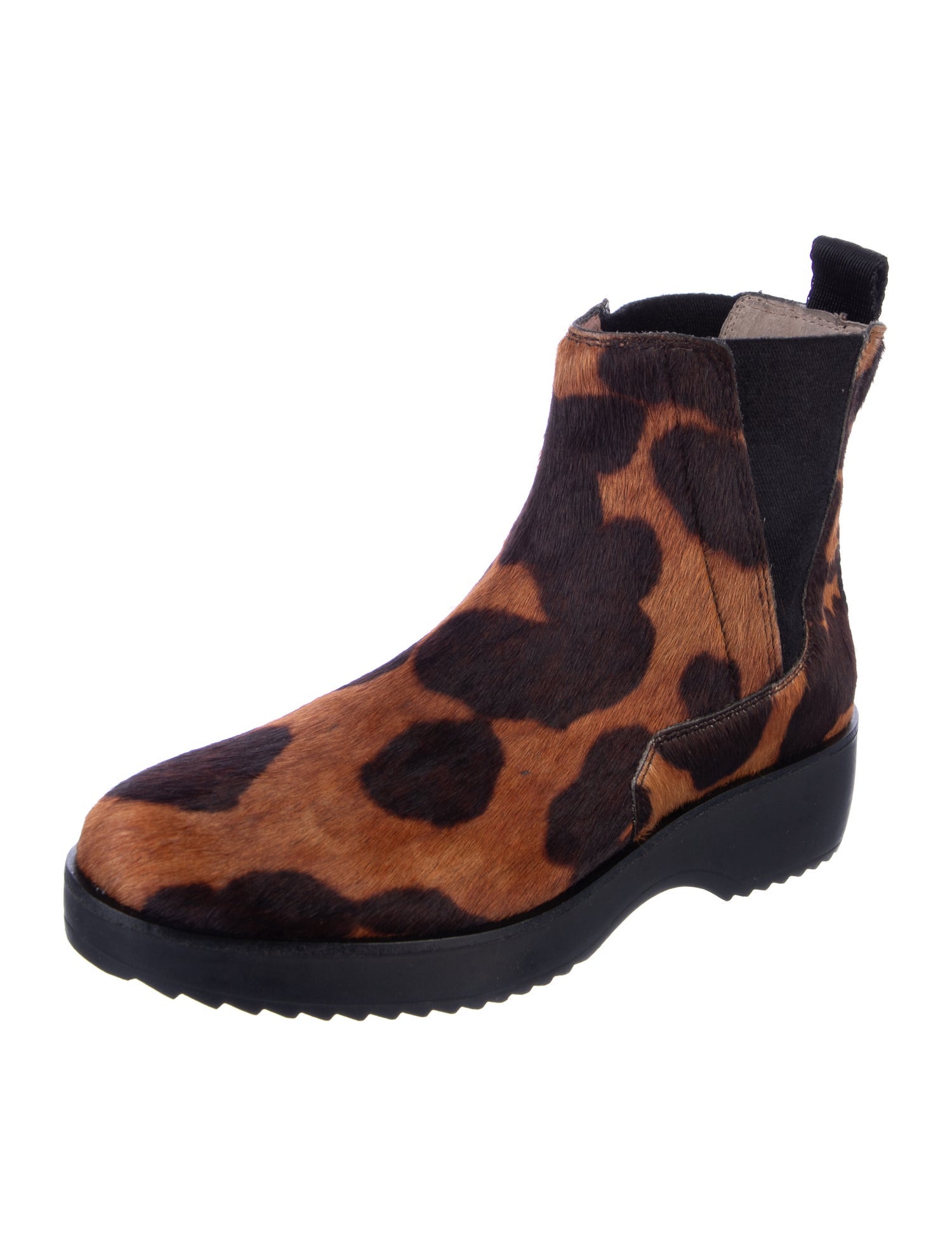 Louise et Cie Ponyhair Printed Chelsea Boots