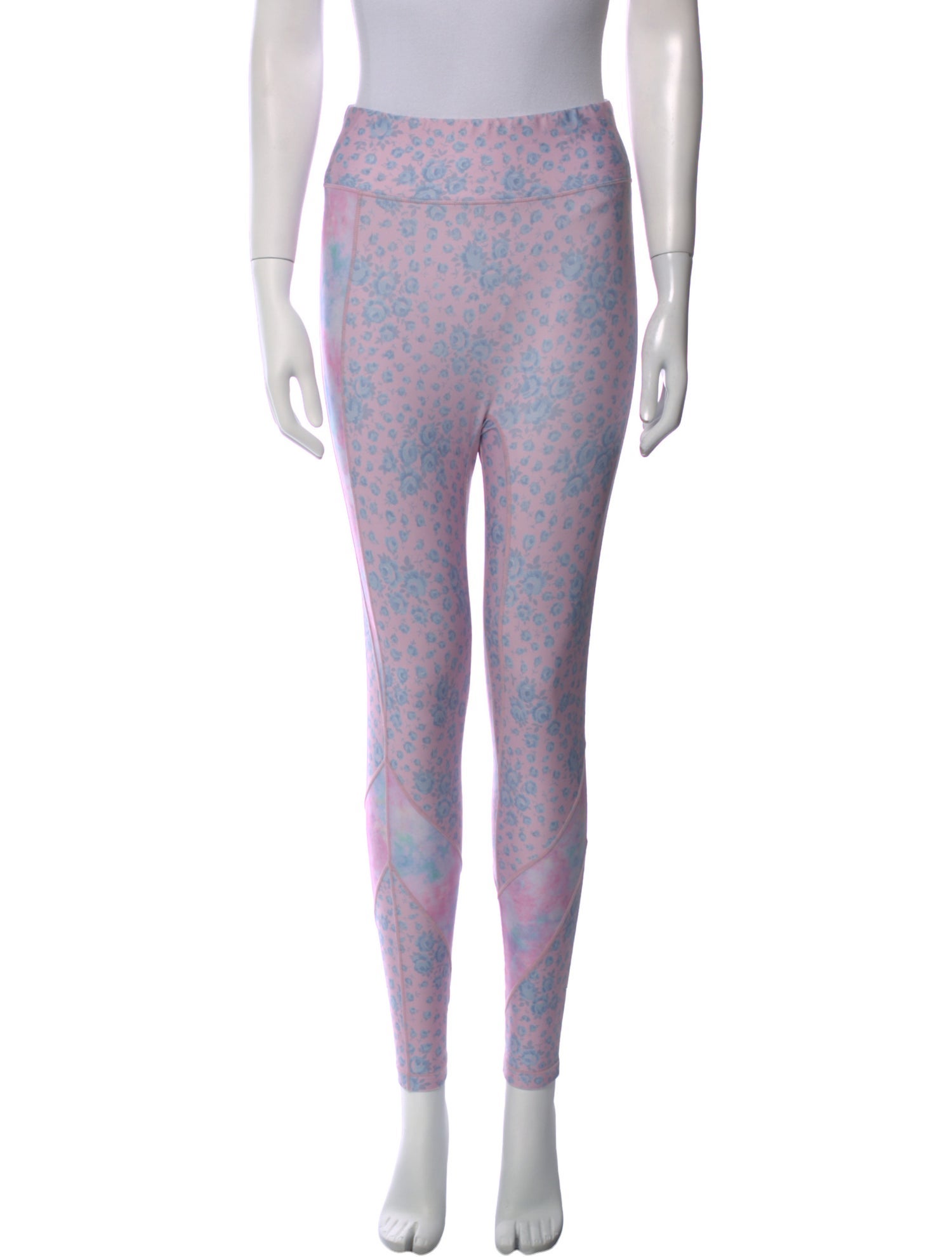 LoveShackFancy x Bandier Floral Print Skinny Leg Pants