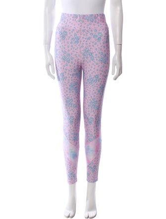 LoveShackFancy x Bandier Floral Print Skinny Leg Pants