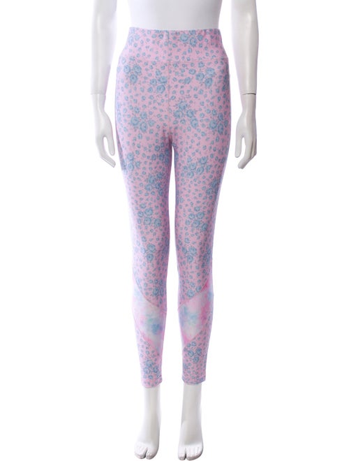 LoveShackFancy x Bandier Floral Print Skinny Leg Pants