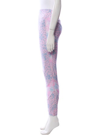 LoveShackFancy x Bandier Floral Print Skinny Leg Pants