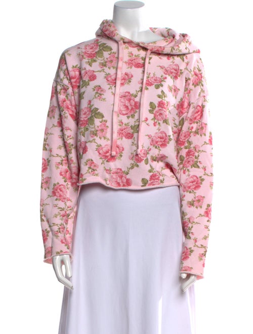 LoveShackFancy x Bandier Floral Print Cowl Neck Crop Top