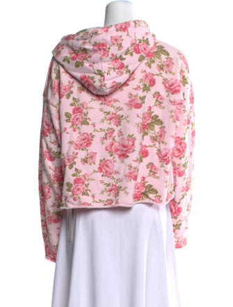 LoveShackFancy x Bandier Floral Print Cowl Neck Crop Top