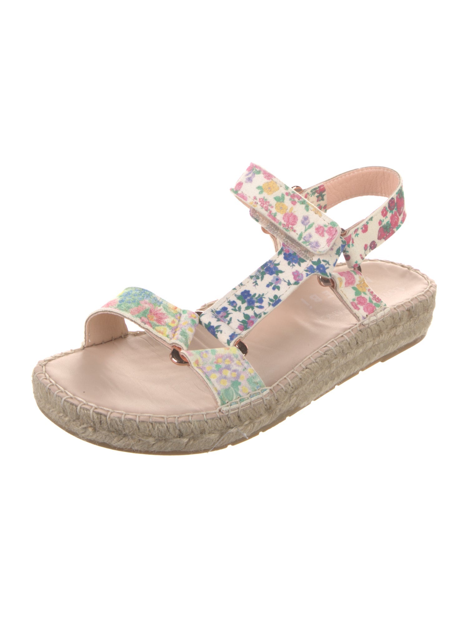 LoveShackFancy x Manebi Nordic Suede Floral Print Espadrilles