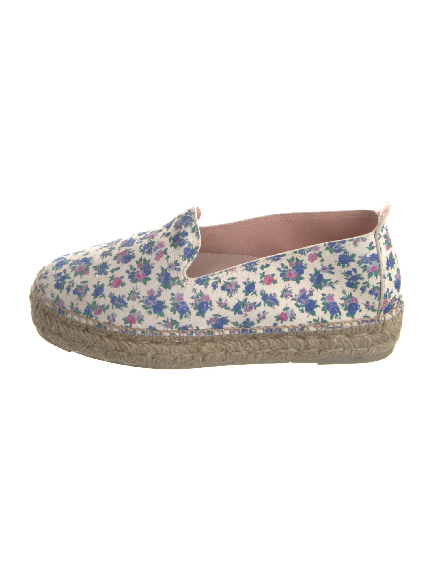 LoveShackFancy x Manebi Nordic Suede Floral Print Espadrilles