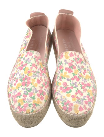 LoveShackFancy x Manebi Nordic Suede Floral Print Espadrilles