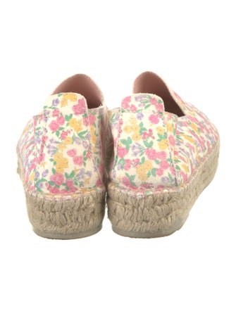 LoveShackFancy x Manebi Nordic Suede Floral Print Espadrilles
