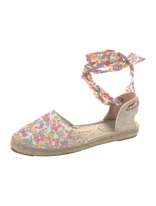 LoveShackFancy x Manebi Nordic Suede Floral Print Espadrilles