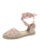 LoveShackFancy x Manebi Nordic Suede Floral Print Espadrilles