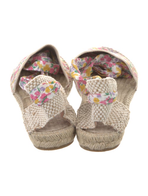 LoveShackFancy x Manebi Nordic Suede Floral Print Espadrilles