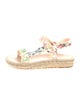 LoveShackFancy x Manebi Nordic Suede Floral Print Espadrilles