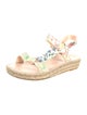 LoveShackFancy x Manebi Nordic Suede Floral Print Espadrilles