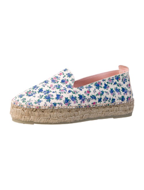 LoveShackFancy x Manebi Nordic Leather Floral Print Espadrilles