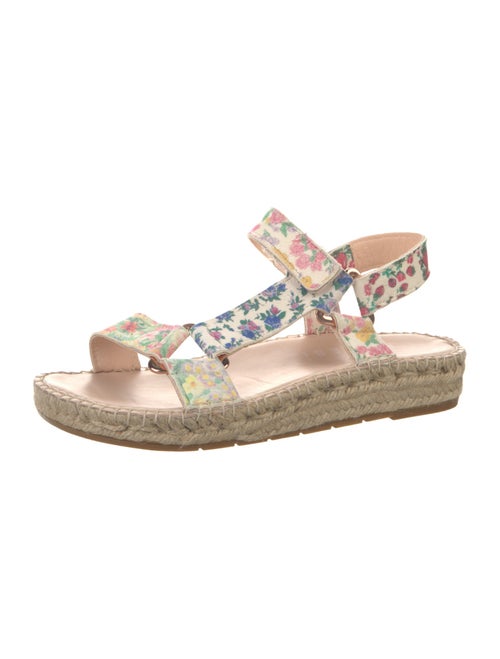 LoveShackFancy x Manebi Nordic Suede Floral Print Espadrilles