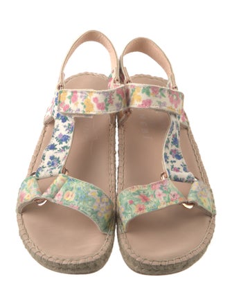 LoveShackFancy x Manebi Nordic Suede Floral Print Espadrilles