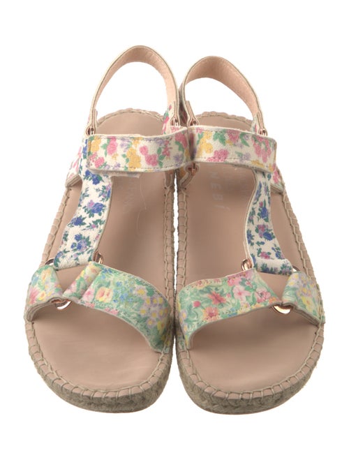 LoveShackFancy x Manebi Nordic Suede Floral Print Espadrilles